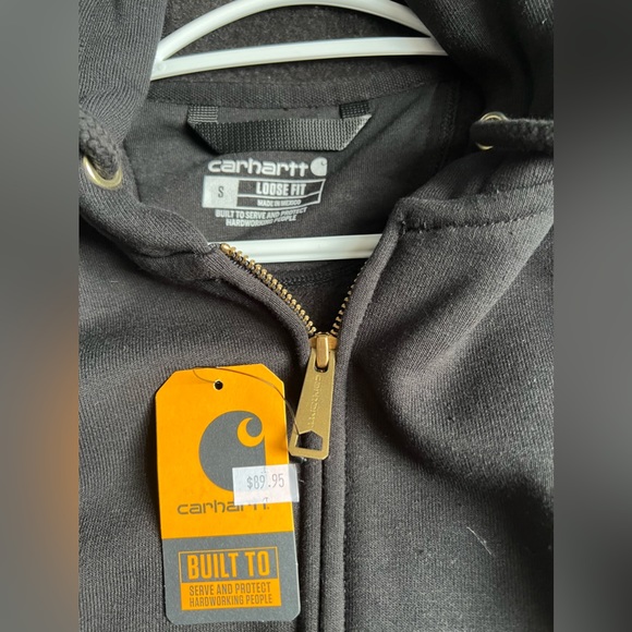 Black full zip Carhartt sweater - Picture 2 of 3